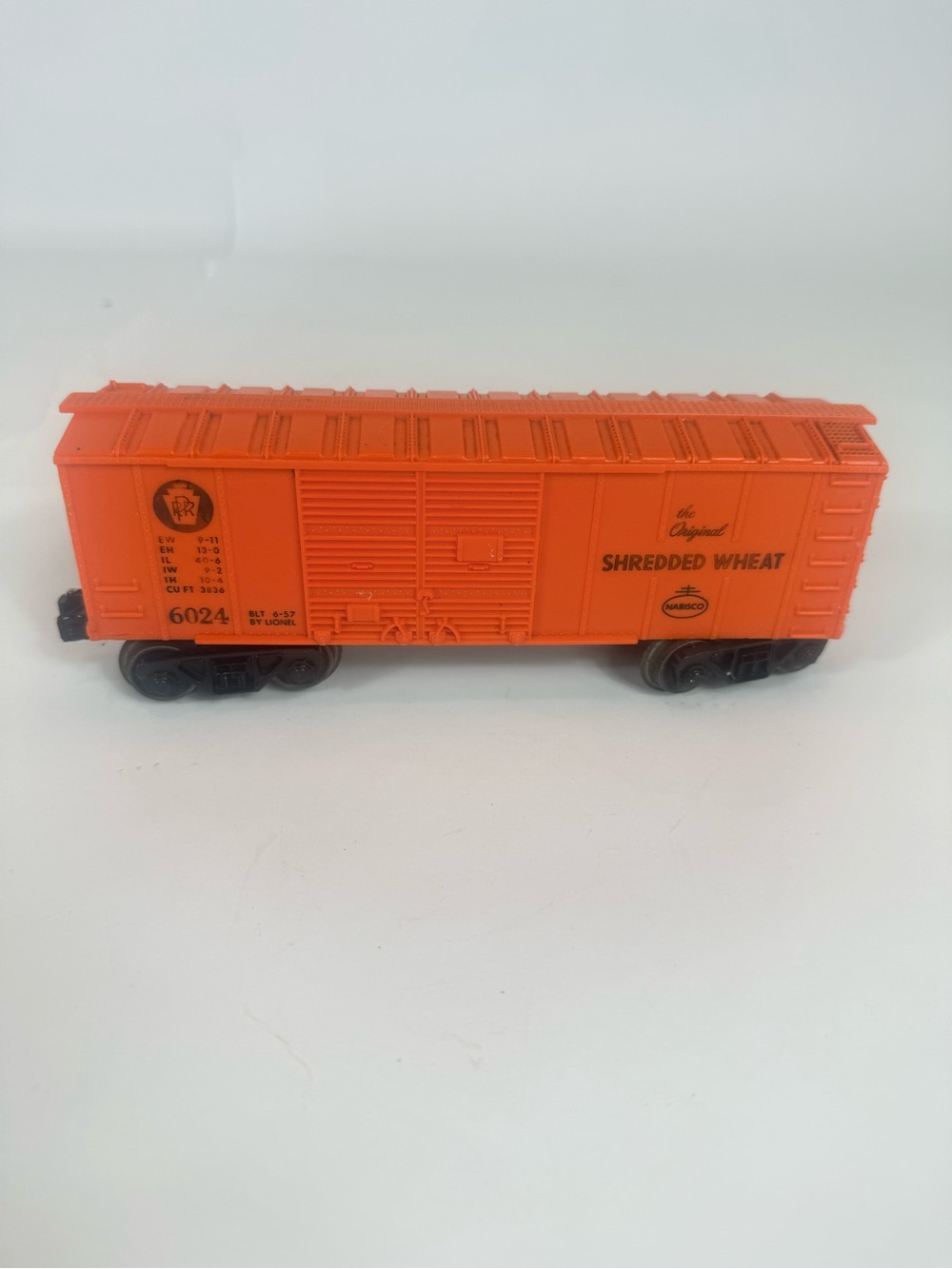 VTG 1957 Lionel 6024 Post War Pennsylvania Shredded Wheat Box Car